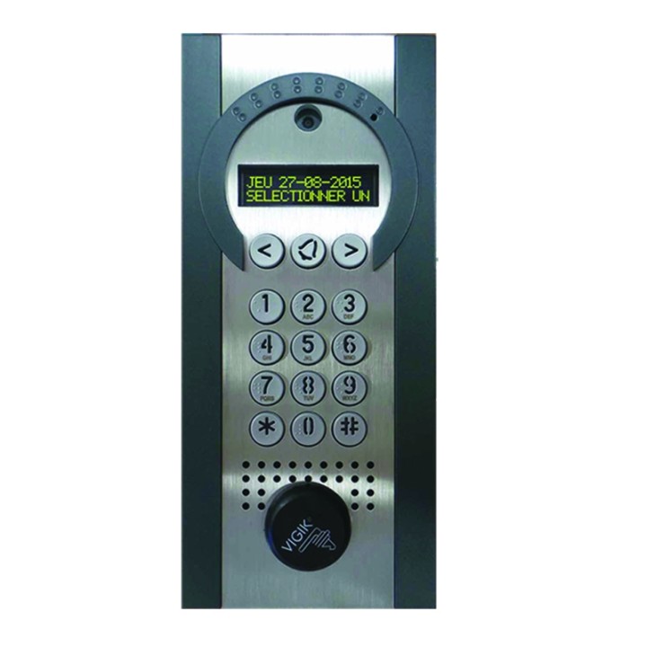 Platine Réno encastré inox et zamac