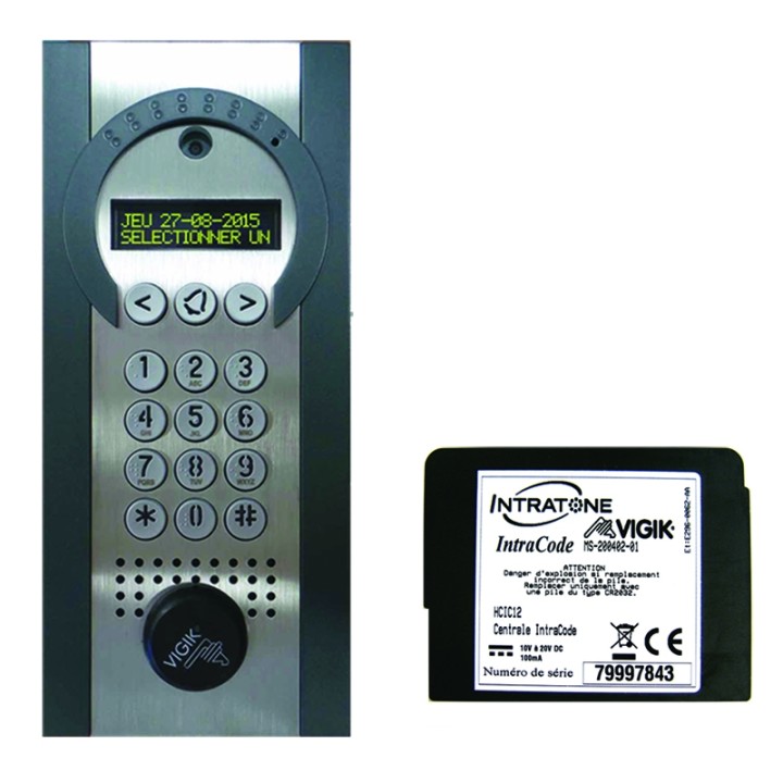 Kit Réno 200 noms encastré inox et zamac