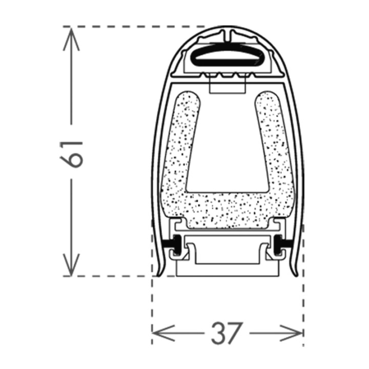 Palpeur résistif 61mm lg 2m