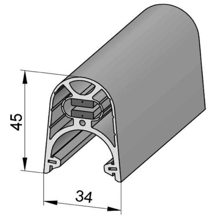 Palpeur résistif complet 45mm lg 3m