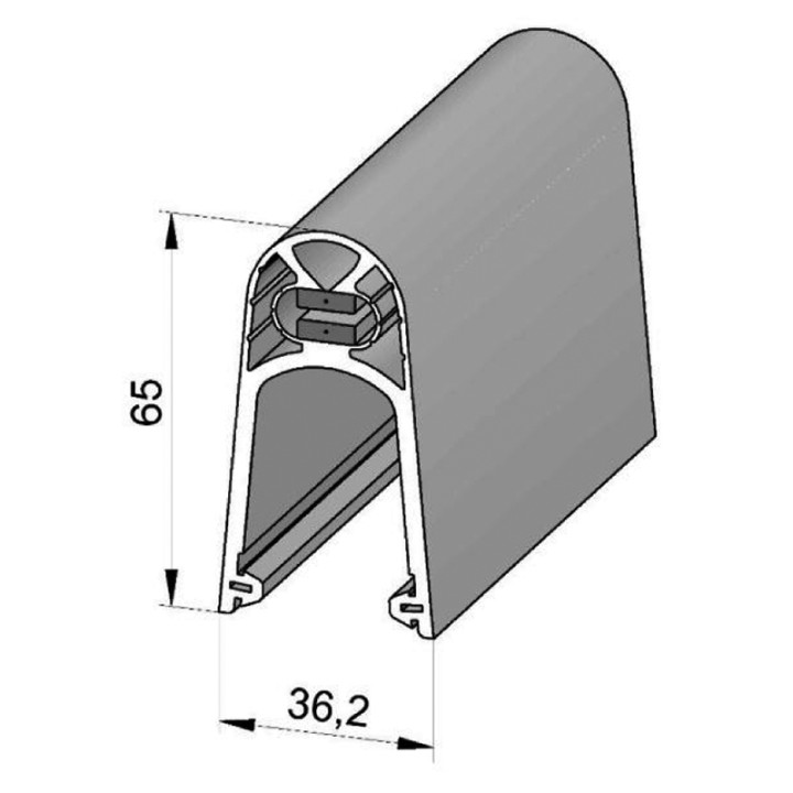Palpeur résistif complet 65mm lg 3m