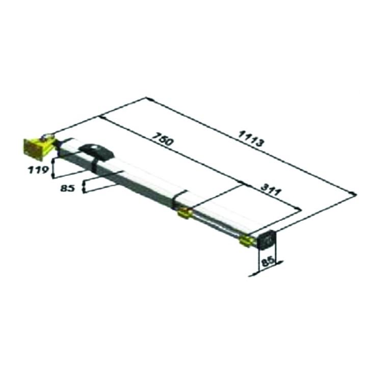 Kit vérin hybrid 24v hydraulique 450H