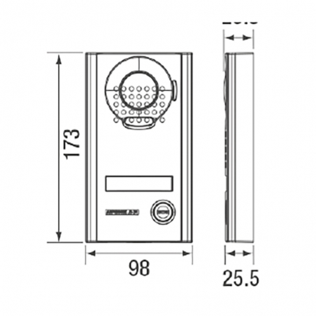 Platine vidéo saillie