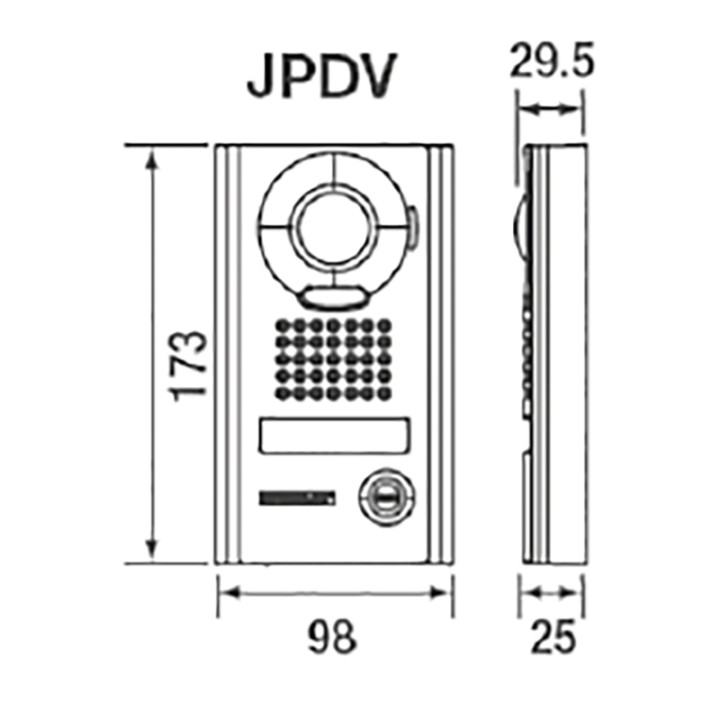 Platine vidéo saillie JP