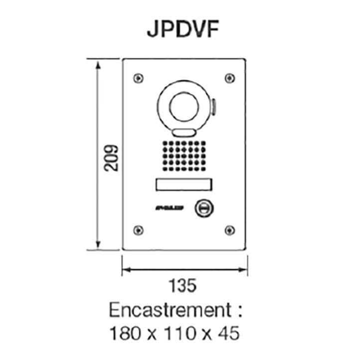 Platine vidéo encastré JP