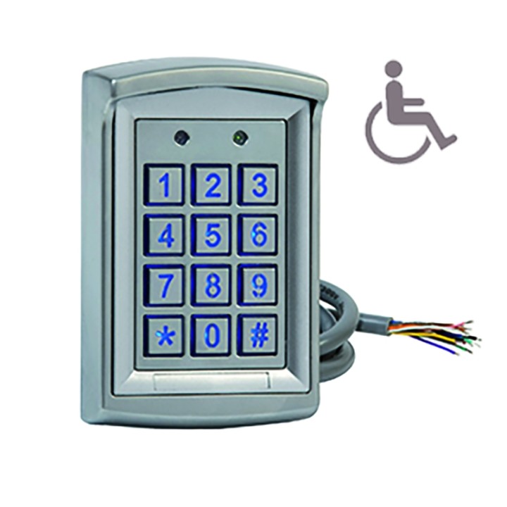 Clavier à codes 2 relais avec câble