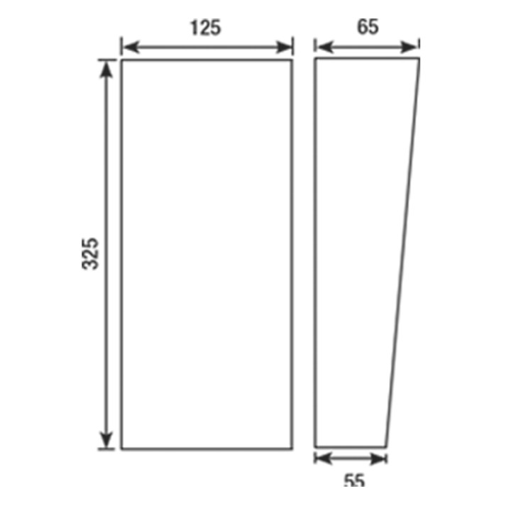 Cadre saillie inox pour platine KDA2-KDA4