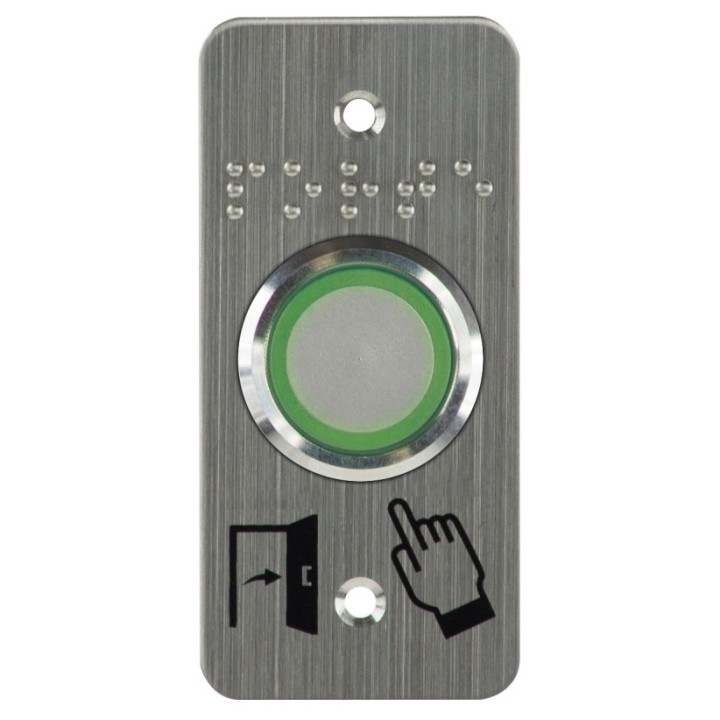 Bouton poussoir inox norme handicape