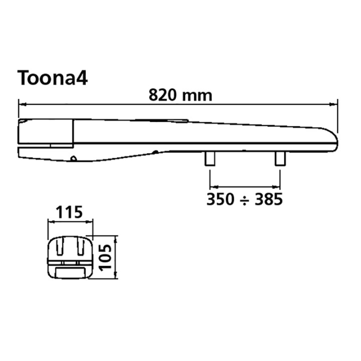 Vérin réversible électromécanique 230v TOONA 4