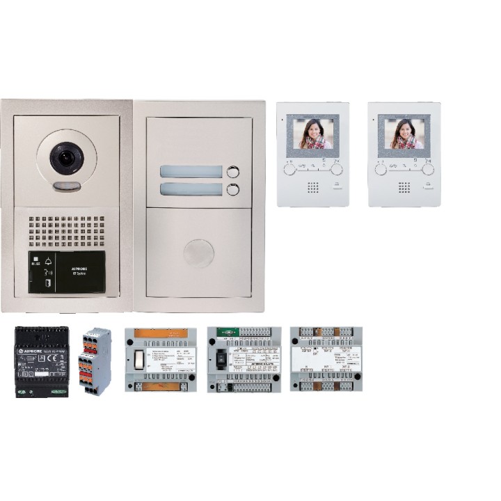 Pack vidéo 2 boutons d'appel AIPHONE | Diferbat.fr | Distributeur FR