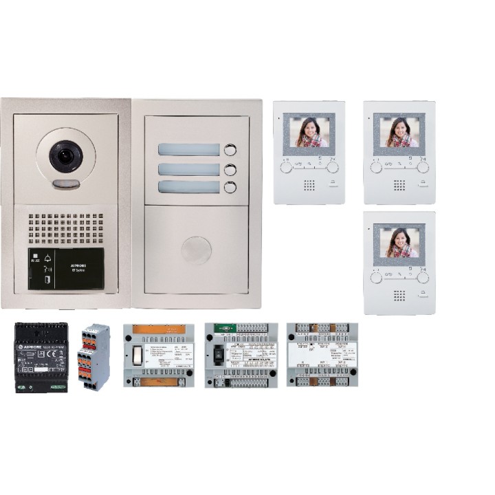 Pack vidéo 3 boutons d'appel AIPHONE | Diferbat.fr | Distributeur FR