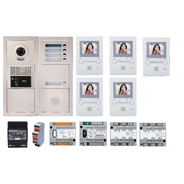 Pack vidéo 5 boutons d'appel AIPHONE | Diferbat.fr | Distributeur FR