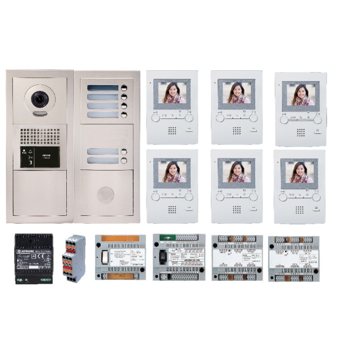 Pack vidéo 6 boutons d'appel AIPHONE | Diferbat.fr | Distributeur FR