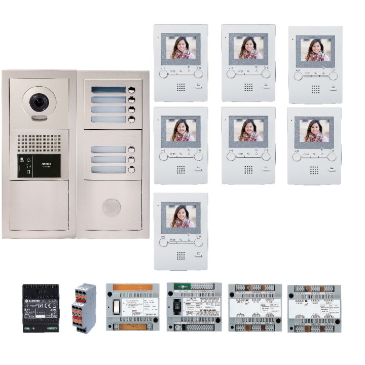 Pack vidéo 7 boutons d'appel AIPHONE | Diferbat.fr | Distributeur FR