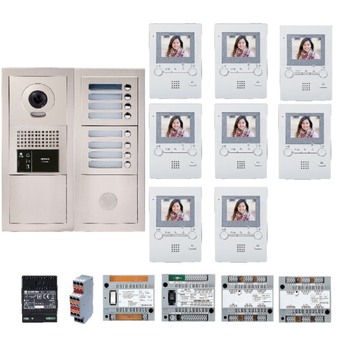 Pack vidéo 8 boutons d'appel AIPHONE | Diferbat.fr | Distributeur FR