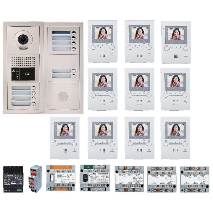 Pack vidéo 10 boutons d'appel AIPHONE | Diferbat.fr | Distributeur FR