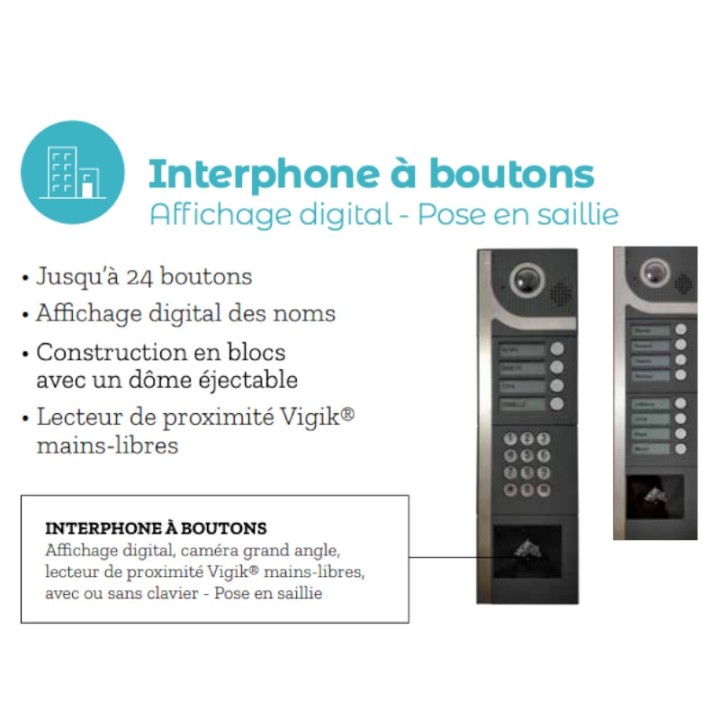 Kit vidéo GSM 16 boutons INTRATONE | Diferbat | Distributeur français