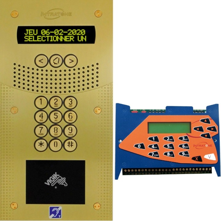 Kit platine V4 1000 noms encastré INTRATONE | Diferbat.fr |