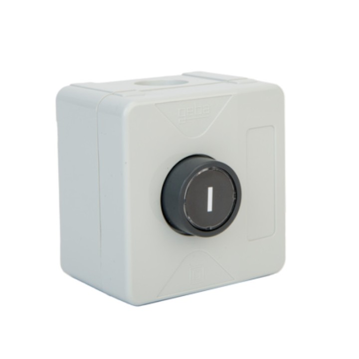 Boîte à 1 bouton saillie