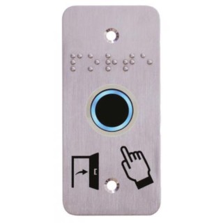 Bouton poussoir inox infrarouge