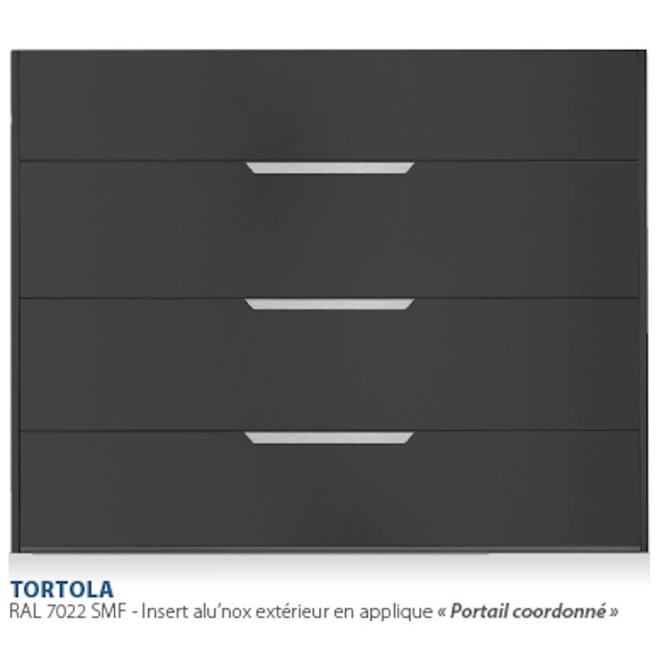 Porte sectionnelle sur-mesure ressorts au linteau motorisée