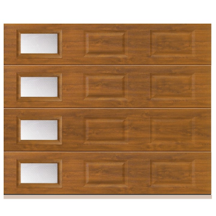 Porte sectionnelle standard ressorts au linteau motorisée