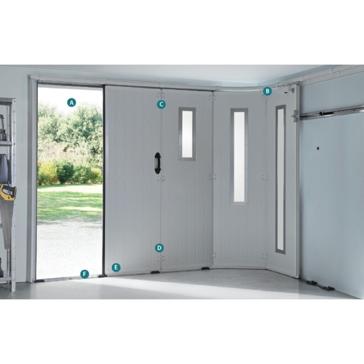 Porte sectionnelle latérale sur-mesure motorisée