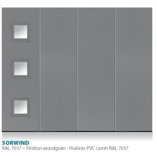 Porte sectionnelle latérale standard motorisée