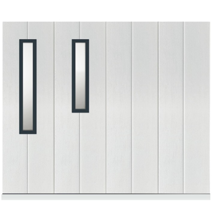 Porte sectionnelle latérale standard motorisée