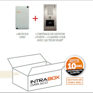 Clavier encastré finition laiton avec VIGIK mains-libres temps réel