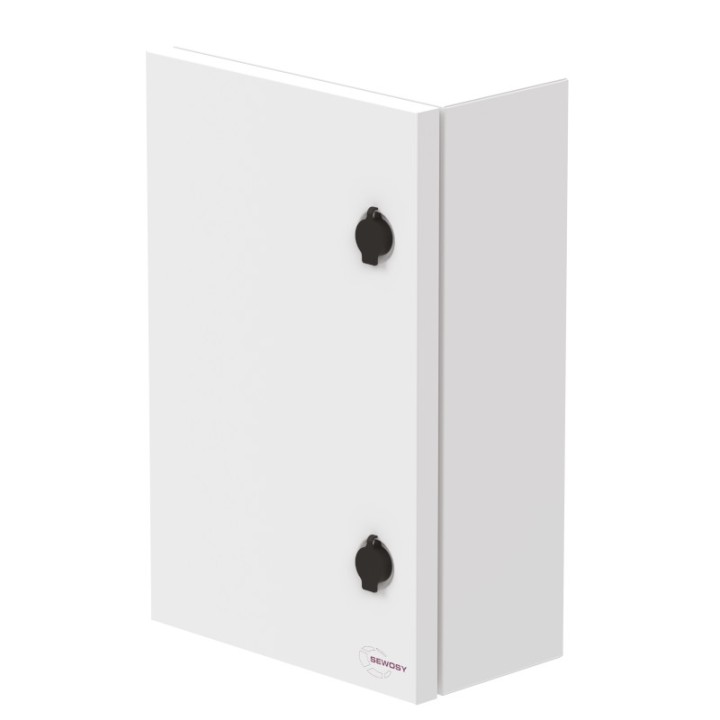 Coffret vide IP66 grand modèle avec rail DIN + grille perforée