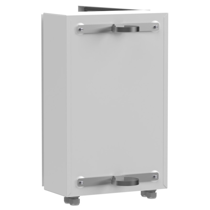 Coffret vide IP66 grand modèle avec rail DIN + grille perforée