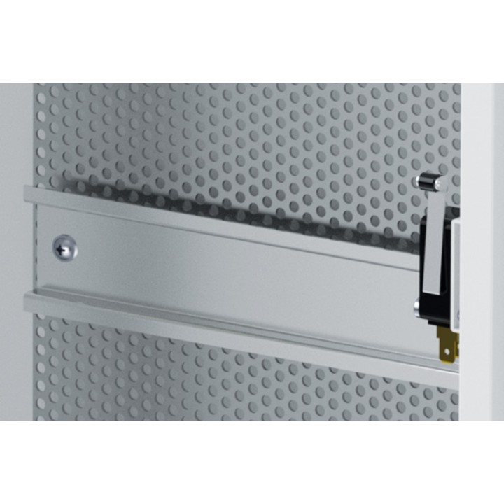 Coffret vide IP petit modèle avec rail DIN + grille perforée