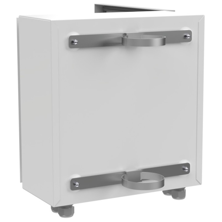 Coffret vide IP petit modèle avec rail DIN + grille perforée