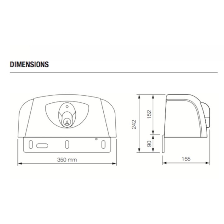 HYPPO7005 moteur irreversible à bras articulés 230V