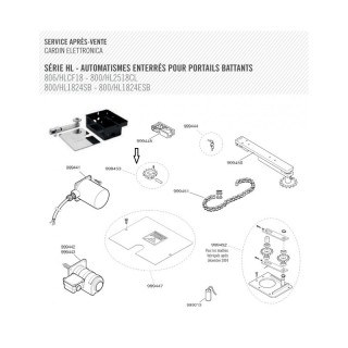 Pignon pour moteur HL2518/1824