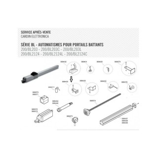 Patte fixation portail pour BL203/203L/2124/2124L