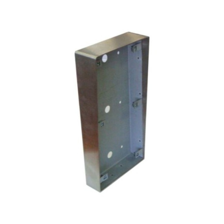 Boitier pour interphone vidéo 1 bt - Saillie - Inox