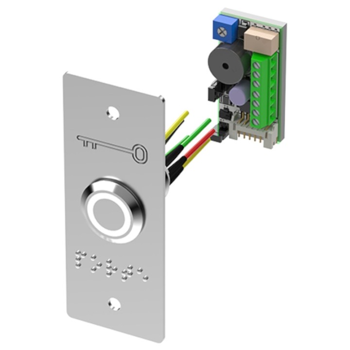 Kit bouton poussoir avec plaque