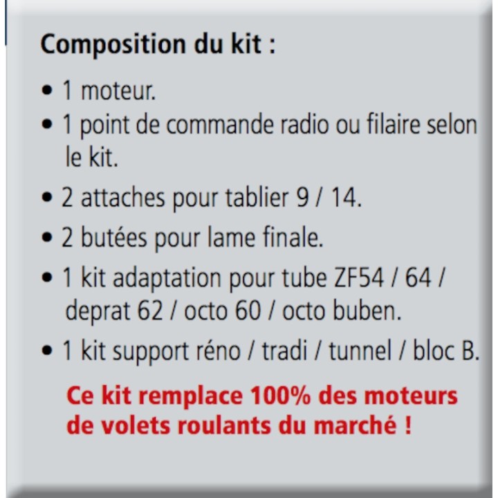 KIT REMPLACMENT VR ILMO FILAIRE 10NM FDC AUTO LTM 1M70