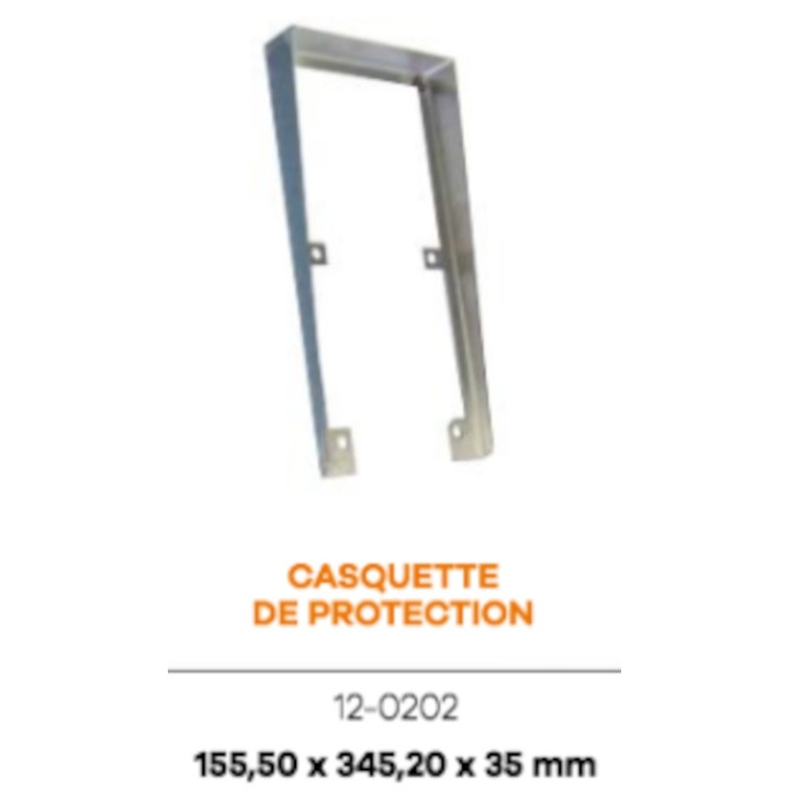 CASQUETTE POUR INTERPHONE VIDEO VENDONE POSE SAILLIE FINITION INOX