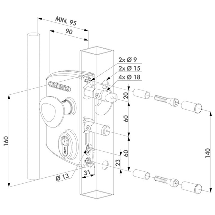 SERRURE ELECTRIQUE FONCTIONNEMENT A EMISSION - ZILV