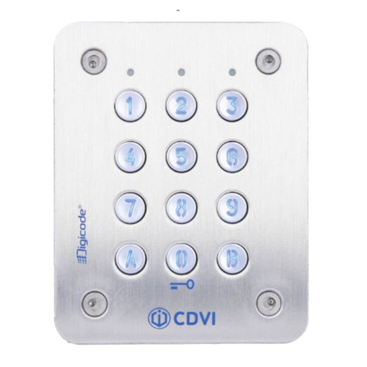 Digicode encastré inox 2 relais CDVI| Diferbat | Distributeur Français