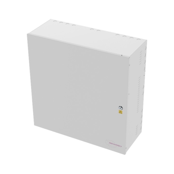 Coffret modulaire 355x355x237 avec rail DIN + grille perforée