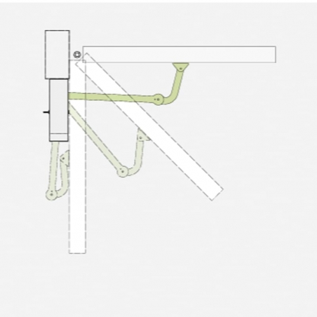 BRAS AVEC VERROUILLAGE POUR CONDOR 500/500S - L238MM+620MM