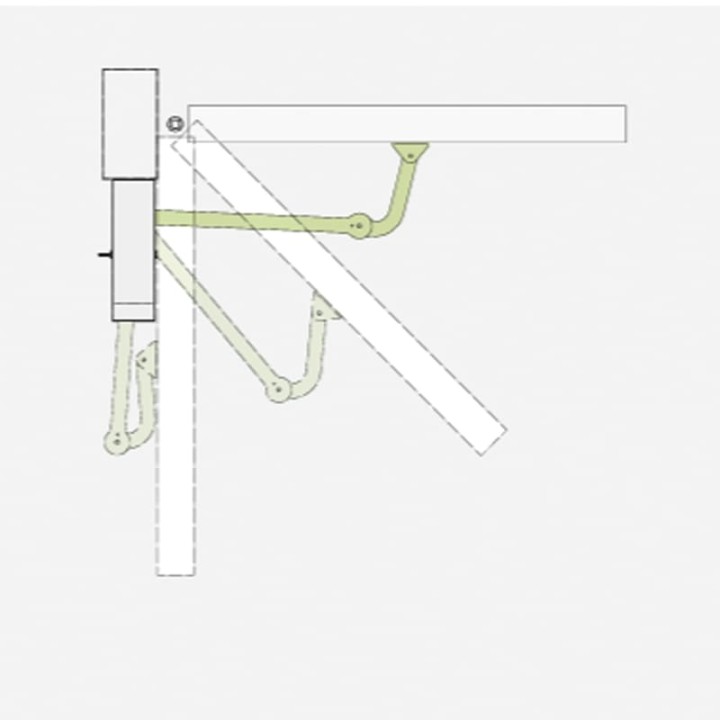 BRAS AVEC VERROUILLAGE POUR CONDOR 500/500S - L238MM+620MM