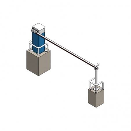 Arceau de protection pour barrière LBA4 et LBA6 - RAL 9010