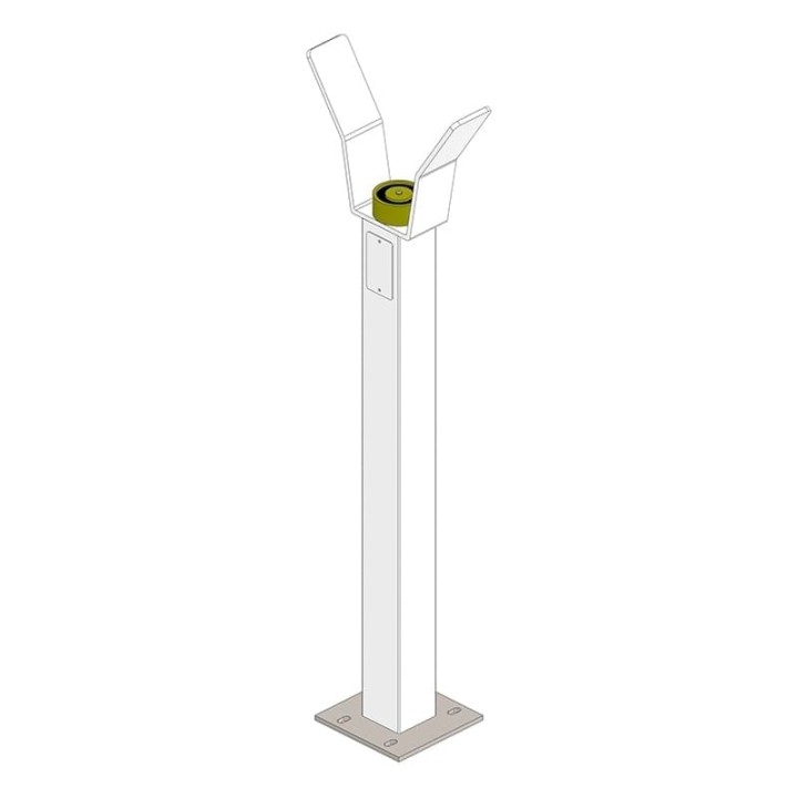 Barrière LBA86 - Avec lisse 7.5 m et support avec ventouse magnétique