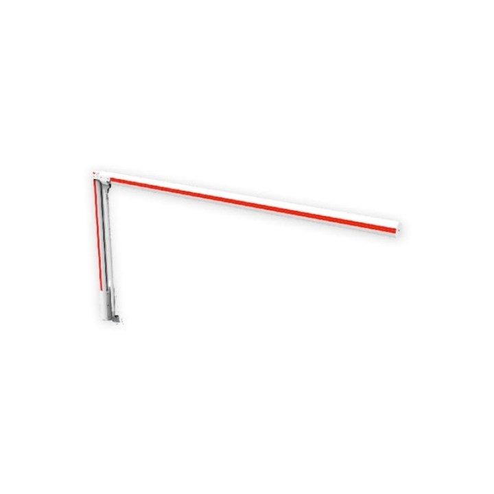 Barrière LBA86 - Avec lisse de 4m articulée et pied mobile