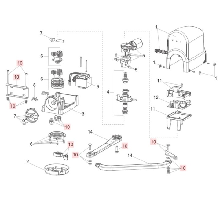 Bras articulé pour 391